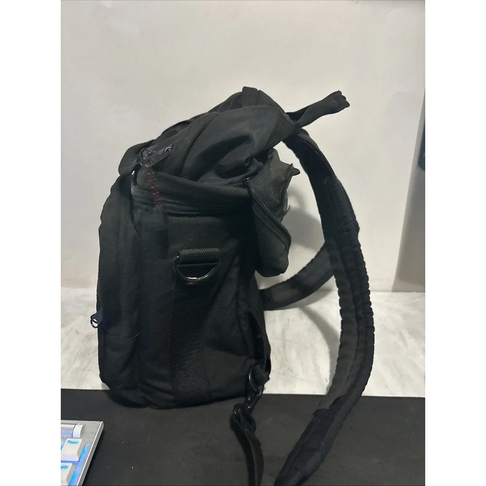 Vintage Tamrac Camera Backpack Bag Black Canvas Padded USA Made 976